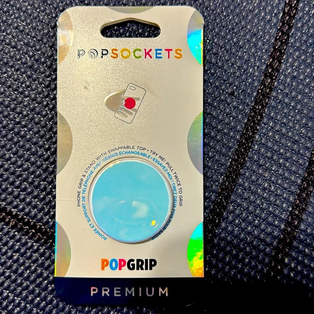 NIP popsocket white iridescent